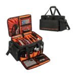 DJ Cable Bag with Adjustable Dividers and Padded Laptop Compartment for Organised Storage