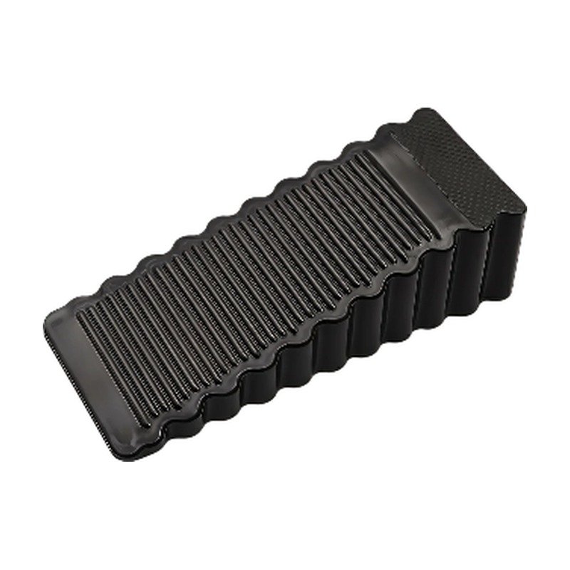 Door Stopper in Black, Blue and White with Non-Slip Wedge for Door and Floor in Home and Office