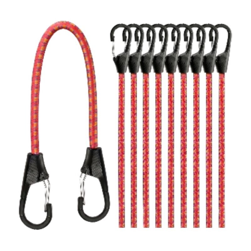 Elastic Cord Set with 10 Strong Cords for Secure Fastening and Assembly During Transport and Storage