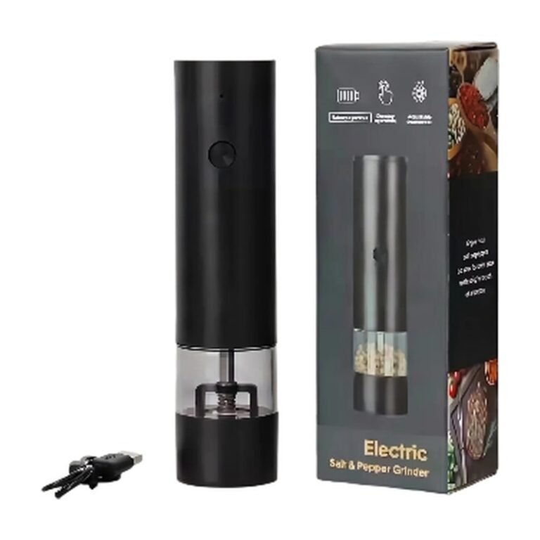Electric Spice Grinder with Automatic Operation and Uniform Grinding for Salt, Pepper and Dried Spices