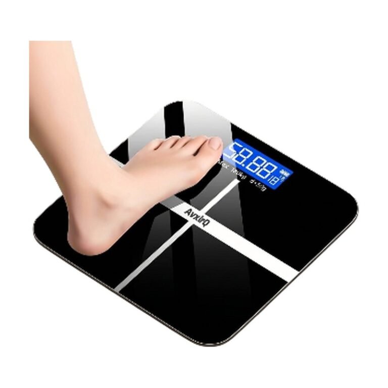 Electronic Bathroom Scale with LCD Screen and Tempered Glass