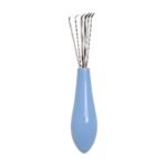Flexible Brush Cleaner in Blue, Purple, Pink and Black with Ergonomic Handle for Cleaning Hair Brushes