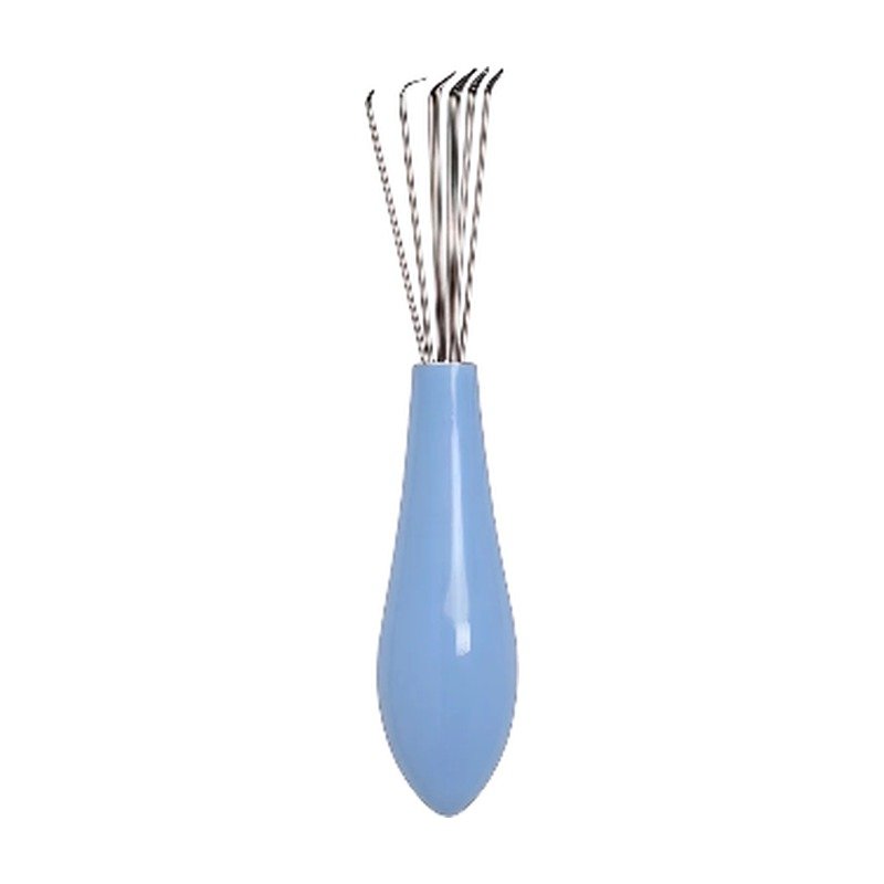 Flexible Brush Cleaner in Blue, Purple, Pink and Black with Ergonomic Handle for Cleaning Hair Brushes