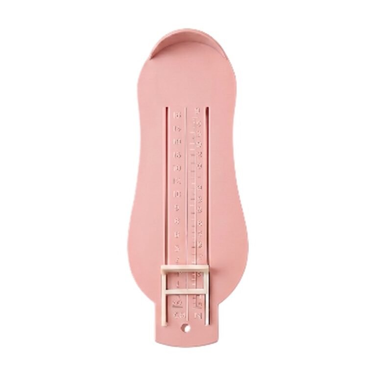 Foot Measuring Device for Children in Pink, Blue and Green – with Adjustable Slider and Scale for Accurate Measurement at Home