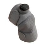 Rechargeable Knee Massager with Heat in Grey and Black with Adjustable Intensity and Control Panel