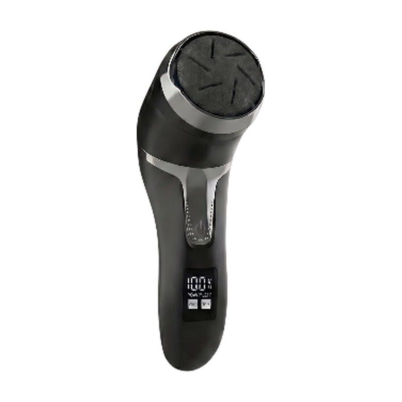 Rechargeable Corn Remover with Built-In Vacuum, Multiple Speeds and LCD Display for Foot Care