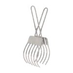 Grill Tongs in Stainless Steel with Ergonomic Grip and Hygienic Handling for Grilling and Cooking