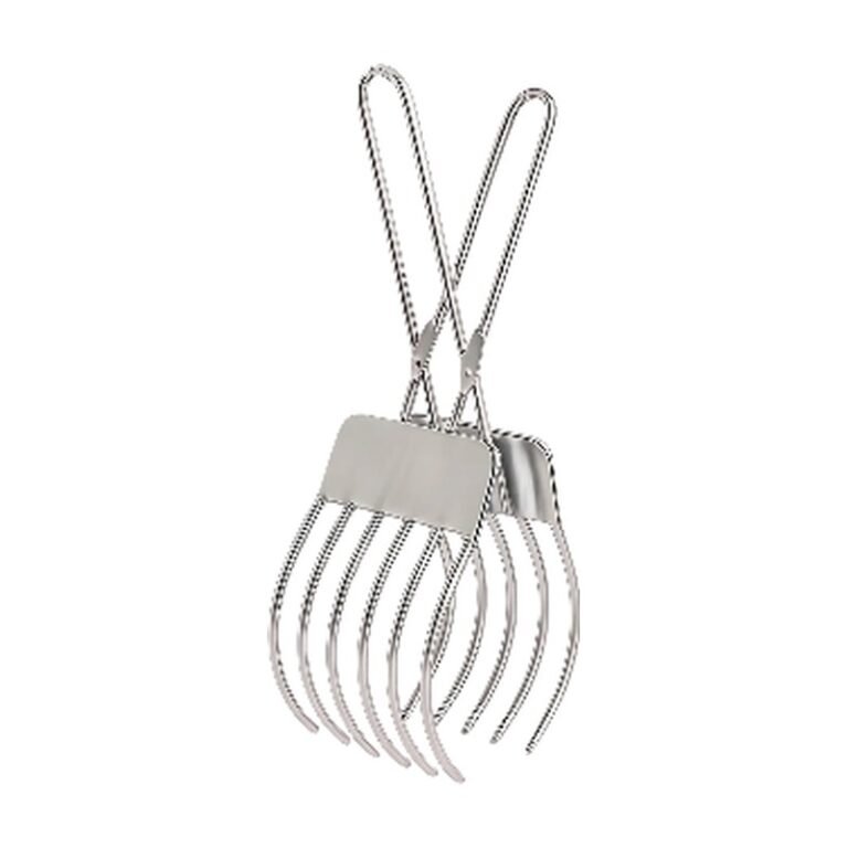 Grill Tongs in Stainless Steel with Ergonomic Grip and Hygienic Handling for Grilling and Cooking