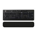Wrist Support for Keyboard in Black and White with Comfort and Support for Computer Use