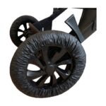 Wheel Protection for Pram in Black - Protects Floors From Dirt and Moisture While Helping with Wheel Lifespan