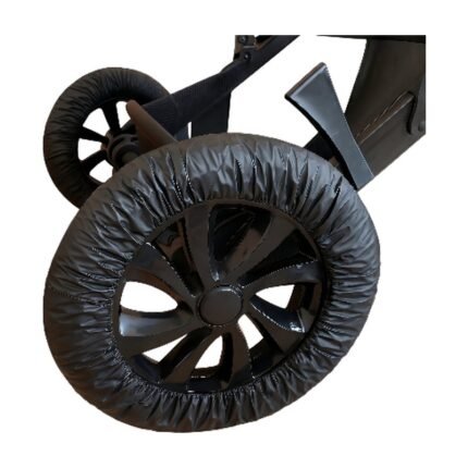 Wheel Protection for Pram in Black - Protects Floors From Dirt and Moisture While Helping with Wheel Lifespan