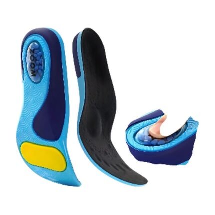 Insoles with Arch Support for Shock Absorption and Increased Comfort for Running and Work