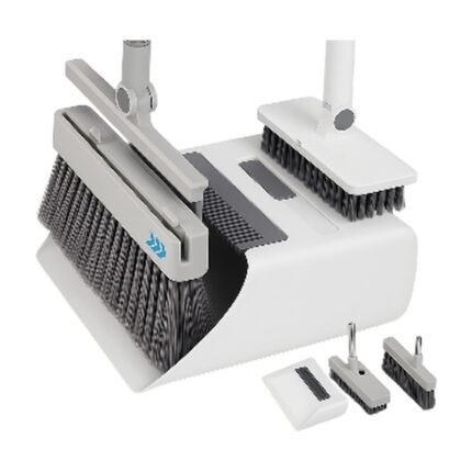 Integrated Sweeping Set for Compact Storage and Easy Collection in the Home for Hard Floors