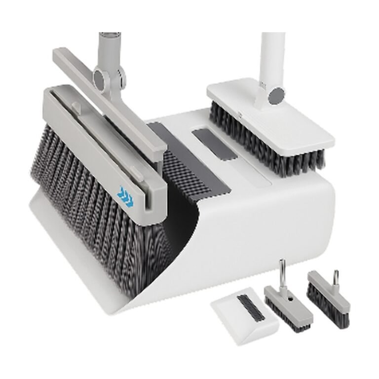 Integrated Sweeping Set for Compact Storage and Easy Collection in the Home for Hard Floors