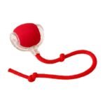 Interactive Cat Toy with Ball and String in Red and Green for Hunting, Batting and Active Play for Indoor Cats