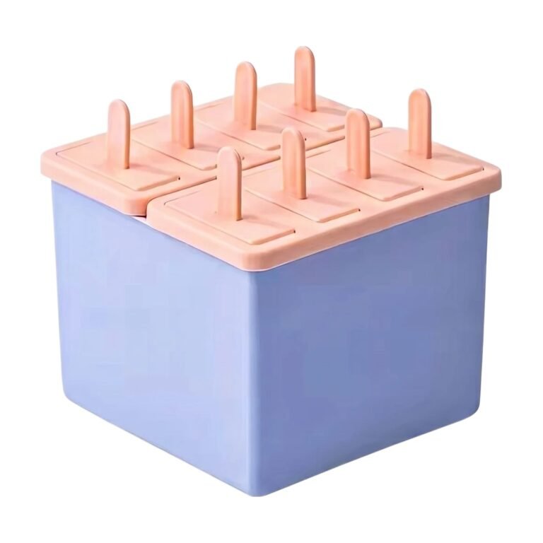 Ice Lolly Mould with Lid and Integrated Sticks – 4 or 8 Pcs.