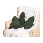 Plush Christmas Tree Cushion for Decorative Christmas Cosiness and Soft Comfort in the Home