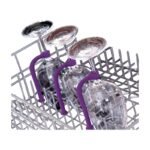 Adjustable Wine Glass Holder for Secure Fastening and Space-Saving Placement in the Dishwasher