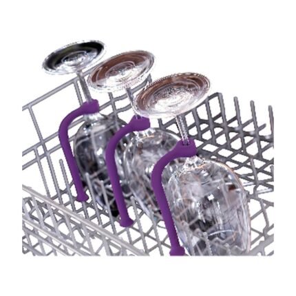 Adjustable Wine Glass Holder for Secure Fastening and Space-Saving Placement in the Dishwasher