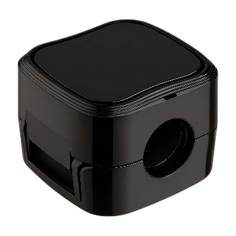 Cable Holder with Magnetic Base in Black and White for Organised Placement and Easy Access to Cables
