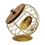 Coffee Capsule Holder with Slanted Design for Organised Storage of Coffee Capsules by the Coffee Machine