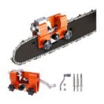 Chainsaw Sharpening Set with Adjustable Mounting and Sharpening Pins