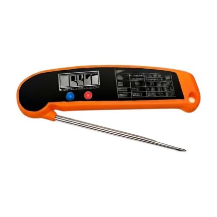 Meat Thermometer with Quick Measurement and Foldable Probe for Precise Temperature Measurement in Oven and Grill