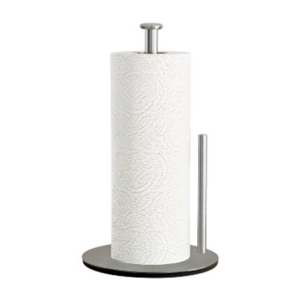 Kitchen Roll Holder in Stainless Steel in Black, Silver and Gold with Stable Base and Easy Access on the Table