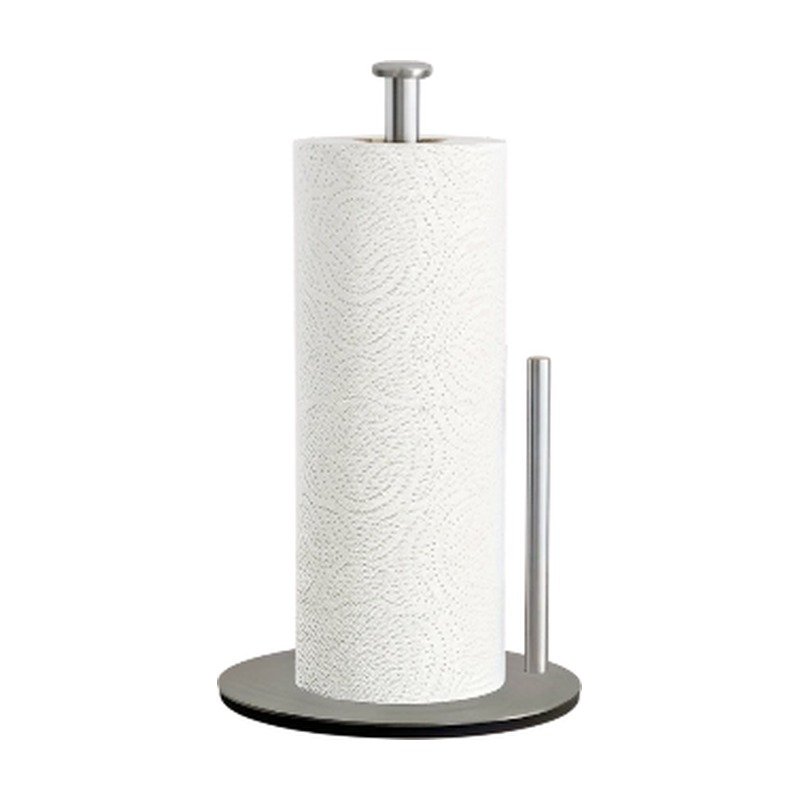Kitchen Roll Holder in Stainless Steel in Black, Silver and Gold with Stable Base and Easy Access on the Table