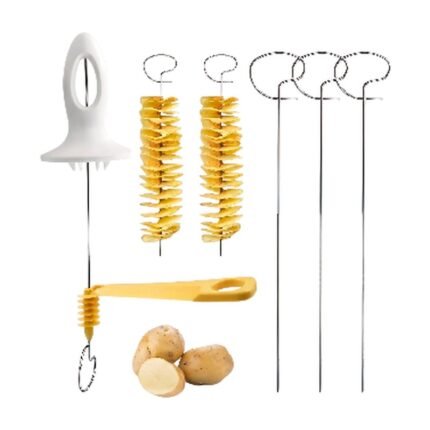 Manual Vegetable Peeler and Slicer for Spiral Potato Crisps and Decorative Vegetable Cuts