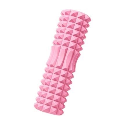 Massage Roller with Ribbed Surface in Blue, Purple, Pink and Black for Deep Tissue Massage and Recovery