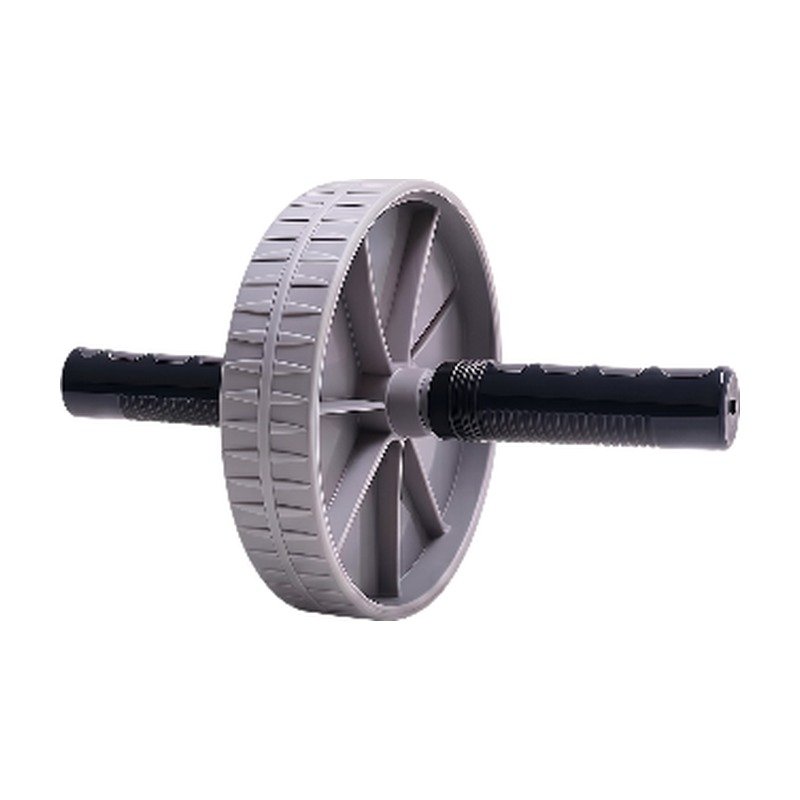 Grey Design Ab Wheel for Core Training and Strength Training for Abdomen and Back in Compact Format