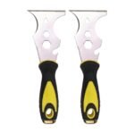 Paint Scraper with Ergonomic Grip and Serrated Edges for Paint Removal and Scraping Tasks