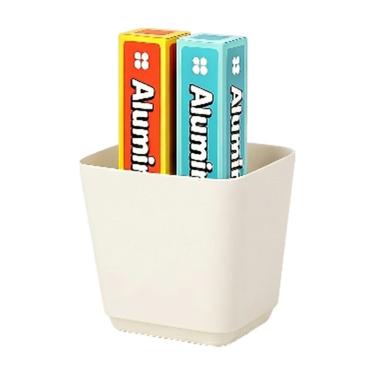 Storage Holder in Modern Design - Green & White for Organising and Space-Saving Storage