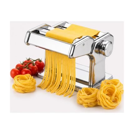 Pasta Machine for Homemade Pasta with Adjustable Thickness and Manual Cutting for Fresh Pasta