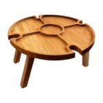 Picnic Tray with Divided Compartments and Legs for Organised Serving at Outdoor Gatherings