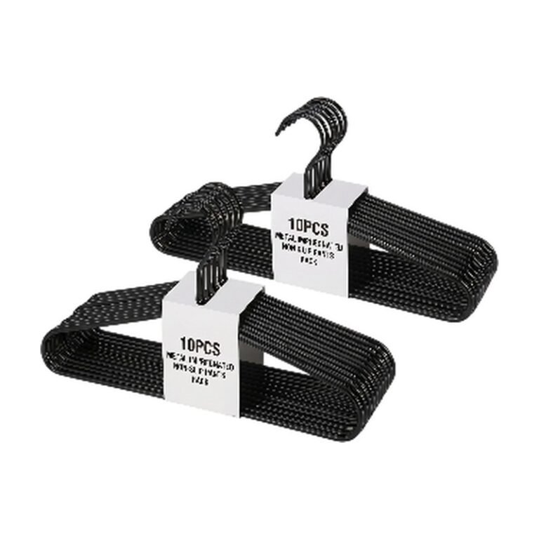 Trouser Rack in Black, White and Grey for Space-Saving Clothing Storage and Non-Slip Hanger in the Wardrobe