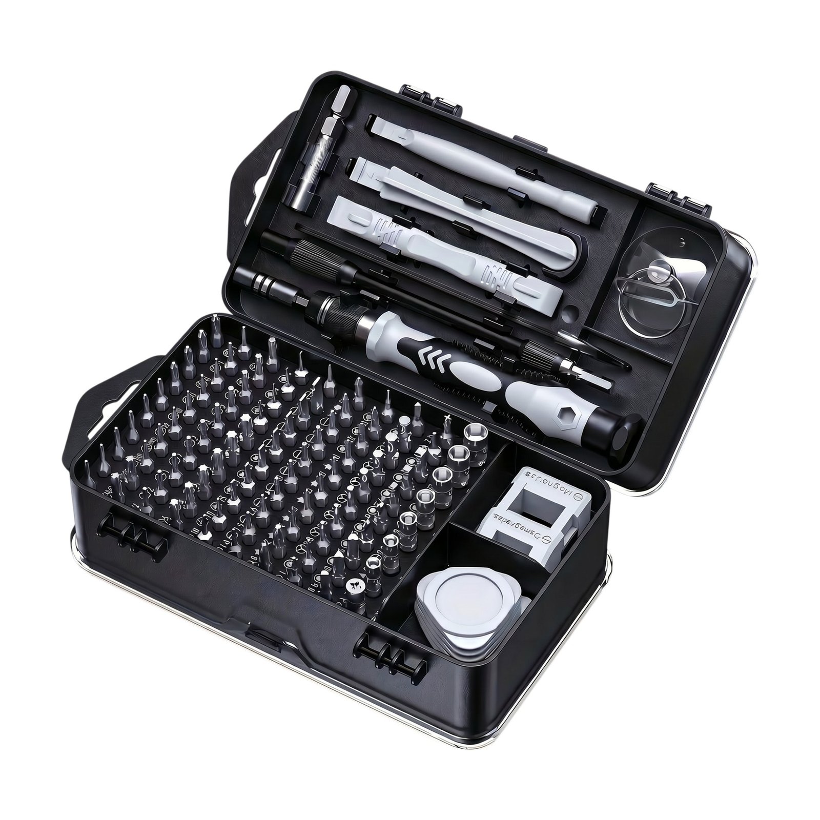 Precision Screwdriver Set for Electronics with Magnetic Bits and Ergonomic Grip for Fine Repair Precision Screwdriver Set for Electronics with Magnetic Bits and Ergonomic Grip for Fine Repair