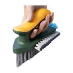 2-In-1 Cleaning Brush for Cracks, Corners and Joints with Ergonomic Grip and Scrubbing Surface