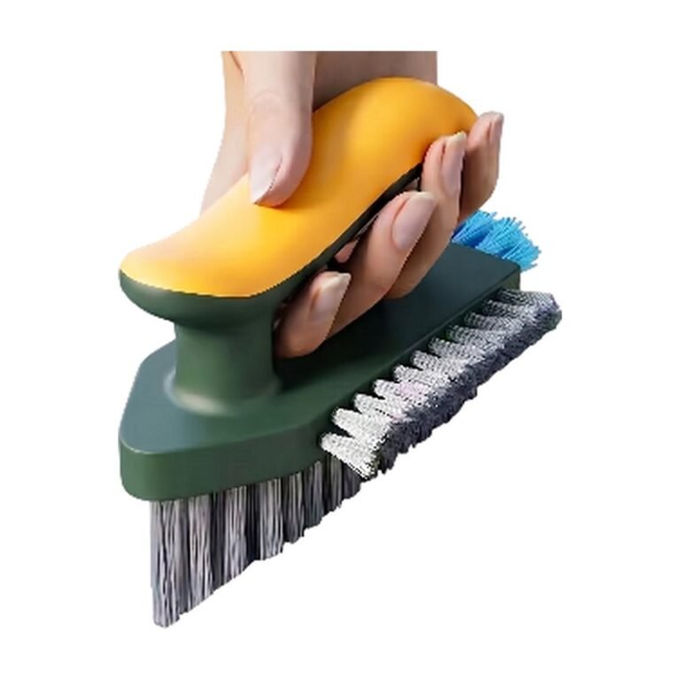 2-In-1 Cleaning Brush for Cracks, Corners and Joints with Ergonomic Grip and Scrubbing Surface