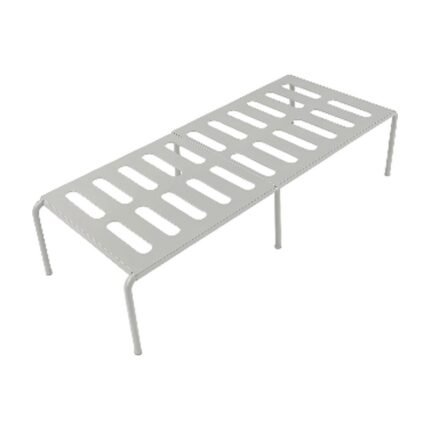 Folding Kitchen Shelf in Beige and White - Adjustable for Extra Storage and Better Space Utilisation