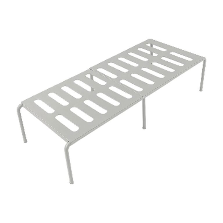 Folding Kitchen Shelf in Beige and White - Adjustable for Extra Storage and Better Space Utilisation