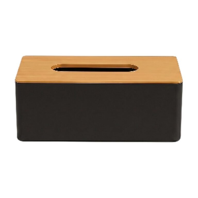 Nordic Style Napkin Box in Black, Light Pink, Dark Blue and White with Top Opening and Organised Storage