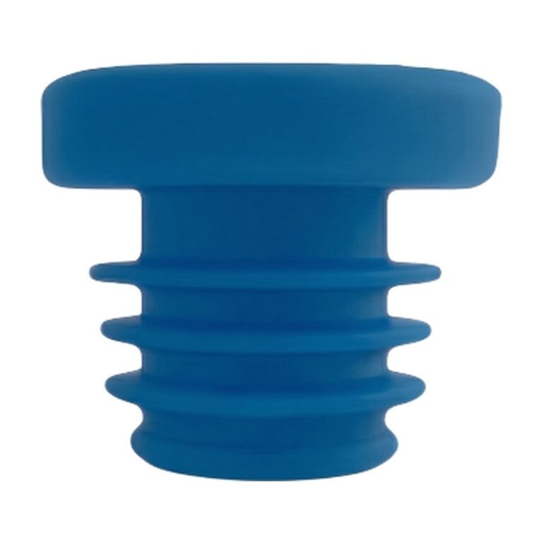 Silicone Bottle Stoppers in Blue and Black for Tight Sealing and Fresher Contents
