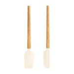Silicone Spatulas for Stirring, Baking and Scraping in the Kitchen with Various Sizes and Shapes