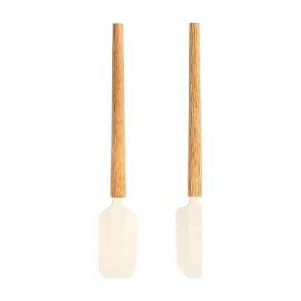 Silicone Spatulas for Stirring, Baking and Scraping in the Kitchen with Various Sizes and Shapes