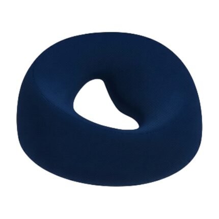 Support Neck Pillow in Dark Blue, Grey and Pink with Ergonomic Shape for Rest and Travel Use