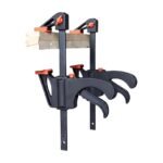 Woodworking Clamps with Quick Clamping and Ratchet Mechanism for Assembly, Gluing and Woodworking