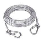 Clothes Line in Stainless Steel with Carabiners – 3 Mm, 2-10 M
