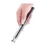 USB Rechargeable Lighter in Black, Red, Blue, Gold and Silver with LED Indicator and Windproof Design
